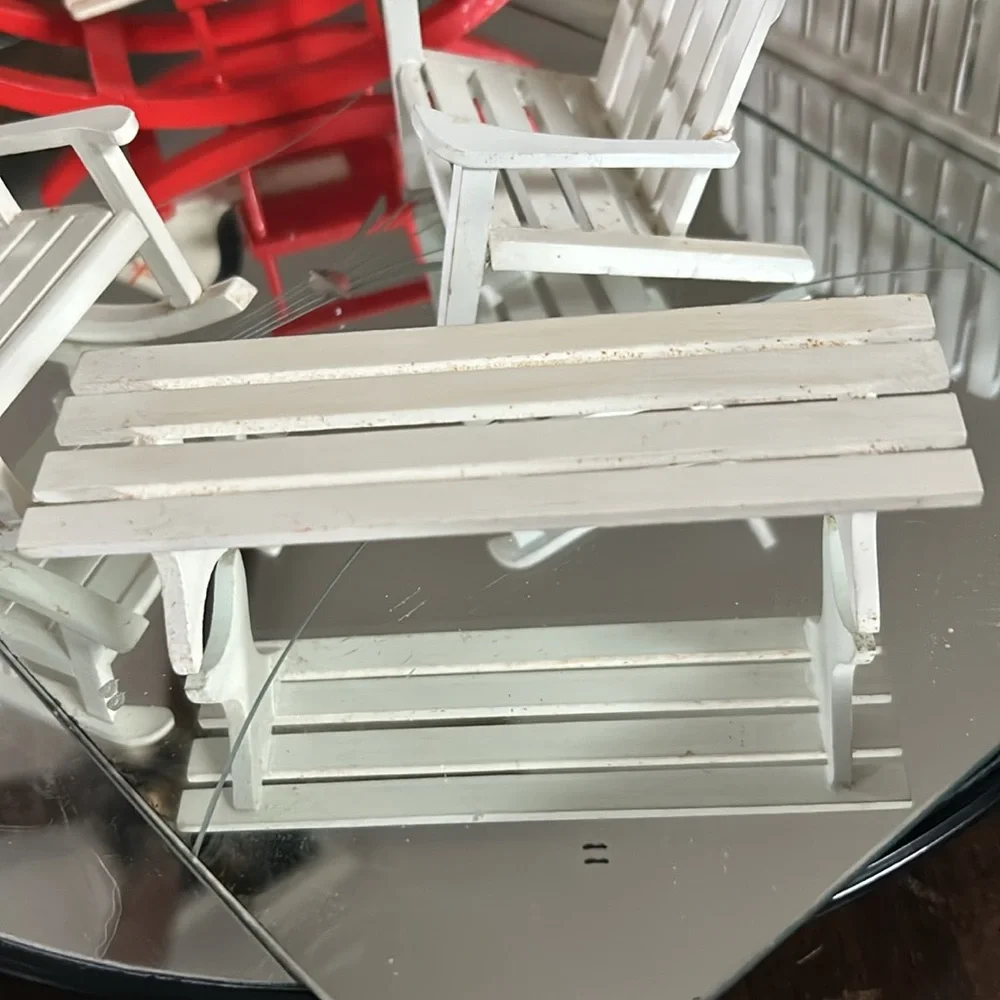 Vintage Wooden Dollhouse Furniture